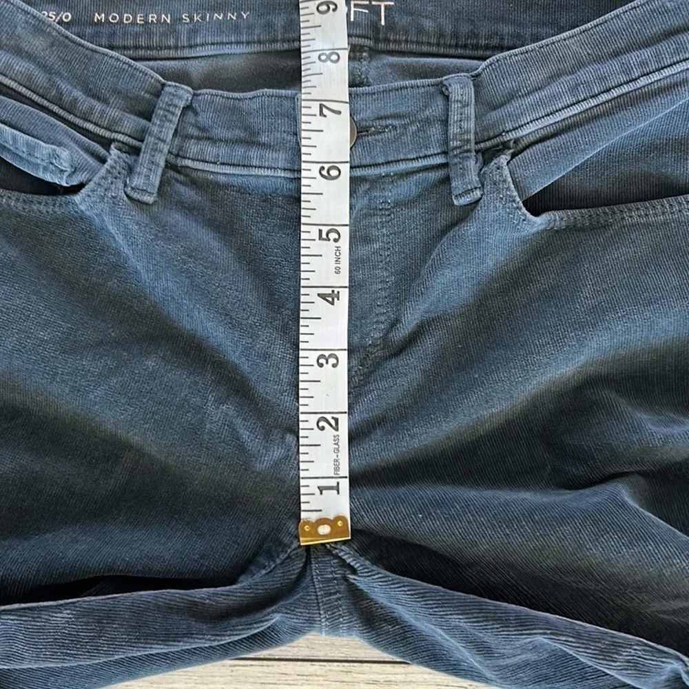LOFT modern skinny fit blue cords corduroy pants size 0